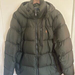 Polo Ralph Lauren Men's XL Performance Down Puffer Jacket - Olive Green